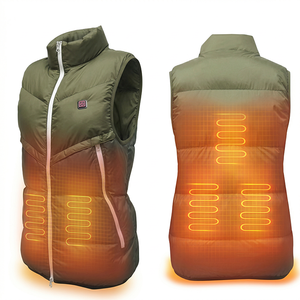<span class=keywords><strong>Gilet</strong></span> Riscaldato <span class=keywords><strong>Verde</strong></span> Oliva Mimetico per Donne, Calore Invernale con Controllo della Temperatura a 5 Zone - Product Image 1