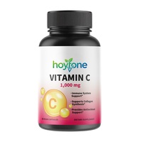 Capsules végétaliennes de vitamine C 1000 mg de marque HYT, à usage adulte, haute puissance, antioxydant, soutien immunitaire, 60 unités, marque privée OEM