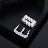 Bijoux et accessoires Hip Hop : Fermoir de bracelet de montre en moissanite testée au diamant, style Iced Out, pour montres DW6900, GA2100, DW5600