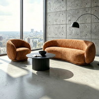Ensemble de canapés en tissu de luxe pour salon moderne, idéal pour bureaux de vente haut de gamme, hôtels, salons de beauté, zones de repos, salles de réunion et de réception