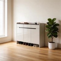 Meuble de rangement et étagère à chaussures escamotable en bois de luxe pour salon et appartement