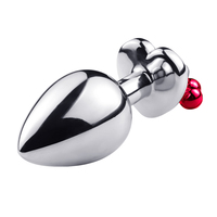 Plug anal en métal pour hommes, design cœur, toucher lisse, bijou anal en acier inoxydable pour dilatation anale