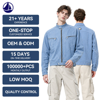 Veste bomber vintage pour homme sur mesure OEM ODM, veste cargo en toile pour homme, veste de printemps en polyester, manteau unisexe