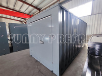 Mini stockage à plat démontable de 8 '10' 12 '16' pieds auto-stockage assembler des unités de stockage portables empilables de conteneur mobile