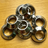 Arandela cónica de aluminio 1/2"-20 / Espaciador de cabeza cónica para barra de radio de dirección / barra de acoplamiento / barra de dirección para coches Midget y Sprint