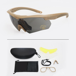 Lunettes <span class=keywords><strong>de</strong></span> <span class=keywords><strong>sécurité</strong></span> tactiques <span class=keywords><strong>de</strong></span> sport <span class=keywords><strong>de</strong></span> plein air Suntech LP4017 pour hommes et femmes, protection UV400, matériau PC, résistantes aux chocs, lunettes anti-vent et anti-sable - Product Image 6
