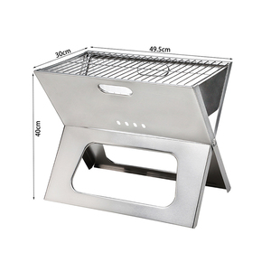 Griglia Pieghevole da Tavolo Portatile a Carbone per <span class=keywords><strong>Barbecue</strong></span>, Campeggio e Giardino, <span class=keywords><strong>con</strong></span> Telaio <span class=keywords><strong>in</strong></span> Acciaio Inox GARIDA GCBG-009 - Product Image 5