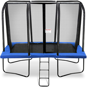 CreateFun แทรมโพลีนสี่เหลี่ยมผืนผ้าขนาดใหญ่8X12ฟุต,แทรมโพลีนสี่เหลี่ยมขนาดใหญ่ระดับมืออาชีพพร้อมตาข่ายนิรภัย - Product Image 4