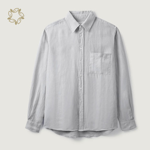 Camicia <span class=keywords><strong>da</strong></span> <span class=keywords><strong>uomo</strong></span> <span class=keywords><strong>in</strong></span> <span class=keywords><strong>lino</strong></span> Casual <span class=keywords><strong>da</strong></span> <span class=keywords><strong>uomo</strong></span> di alta qualità camicie a maniche lunghe Botton camicie <span class=keywords><strong>da</strong></span> <span class=keywords><strong>uomo</strong></span> <span class=keywords><strong>in</strong></span> <span class=keywords><strong>lino</strong></span> 100% personalizzate Camisas - Product Image 4