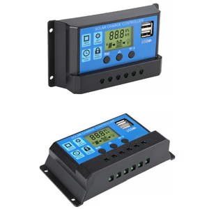 Contrôleur de charge solaire PWM LCD double USB 5V, sortie 12V/24V, 96W max, pour panneaux photovoltaïques haute énergie, camping-car et stockage - Product Image 3