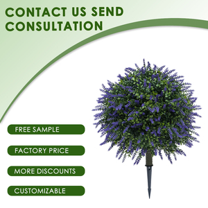 PZD-1-204 Tùy Chỉnh Kích Thước Cây Chủ Nhà Giả Hoa Oải Hương Lá Bóng Nhà Máy Không Có Nồi Nhân Tạo Nhà Máy Cây Cho Nhà Vườn Trang Trí Nội Thất - Product Image 3