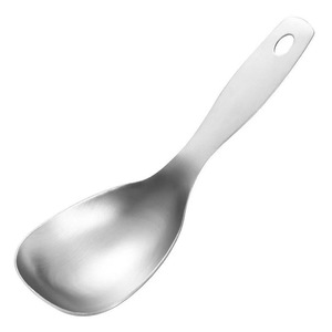 Stainless steel square head rice spoon short handle large spoon deep spoon household rice spoon restaurant dish spoon - Product Image 5