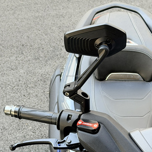 SHENAO Nuovi Specchietti Retrovisori Superiori Convessi Grandangolari in Acciaio Inox e Alluminio per <span class=keywords><strong>Moto</strong></span> BAJAJ Pulsar NS 200/RS 200 Dominar 400 3D - Product Image 5