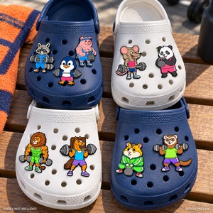 Maßgefertigte Kawaii Bao Bun PVC-Schuhcharms Set 9-teilig Niedliche Dim Sum Dampfbrötchen Clog-Pins Großhandel - Product Image 3