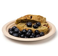 100% assiettes jetables écologiques compostables en bagasse biodégradable naturelle de canne à sucre en papier