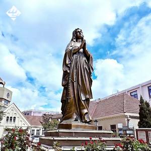 Statua in bronzo moderna personalizzata a grandezza naturale per esterni, scultura in metallo di alta qualità della Vergine Maria a grandezza naturale - Product Image 2