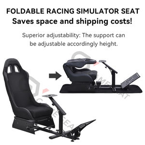 GY058 Sedile da Gioco Confortevole per Simulatore di Guida Postazione da Corsa con Supporto Leva del Cambio per Esperienza di Livello Superiore - Product Image 2