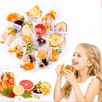 Mélange de tranches de fruits |   33 saveurs de thé glacé artisanal aux tranches séchées d'hibiscus en sachet pour cocktail |   Étiquette personnalisée/Fruits