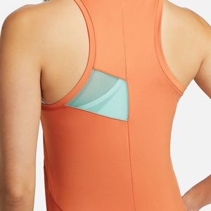 High Neck Contrast Color <b>Athletic</b> Pleated One Piece Quick Dry Summer Sleeveless Women's Half Zip Tennis Dress Skirts Skorts Wear - Product Image 3