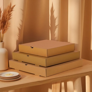 Scatole in Carta Kraft all'Ingrosso per Hamburger e <span class=keywords><strong>Pizza</strong></span>, Confezioni Personalizzate <span class=keywords><strong>a</strong></span> Prezzo Conveniente per Fast Food - Product Image 5