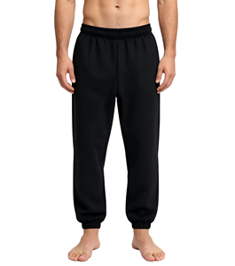 Nouveaux pantalons d'hiver en molleton 400 GSM pour hommes, vente en gros, épais, chauds, coupe ample, joggers sans cordon, avec cordon aux chevilles, pantalons tendance - Product Image 2