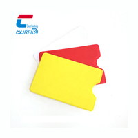 Pochette de carte en PVC imprimée de logo personnalisé Portefeuille de poche Porte-carte de crédit Pochettes minces avec blocage Rfid Protecteur de carte de crédit