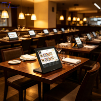 Tablette Android en forme de L pour la commande sur table dans les restaurants, affichage numérique du menu, écran tactile 10 points, RK3566, WiFi, RJ45
