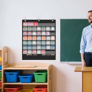 Organizador de Pared con 7+2 Bolsillos Estándar para Tareas Infantiles, Palabras, Frases, Aprendizaje del Alfabeto, Almacenamiento, Material Escolar y de Oficina - Product Image 1