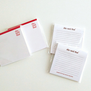 Kore Tarzı İngilizce Yazılı Kırmızı Kenarlı Kendinden Yapışkanlı Notlar Yaratıcı Taşınabilir Patlamalar - Product Image 1