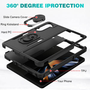 Support de téléphone avec béquille et protection pour <span class=keywords><strong>Samsung</strong></span>, coque hybride pour <span class=keywords><strong>Samsung</strong></span> <span class=keywords><strong>Galaxy</strong></span> Z Fold 5 - Product Image 2