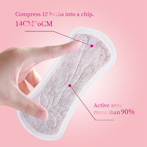 Prof.Ding RTS/OEM Großhandel Kräuter Wingless <span class=keywords><strong>Pads</strong></span> Yoni Damen binden Baumwolle Detox Anti-Juckreiz Entfernen Sie Geruch Kräuter Panty Liner - Product Image 4