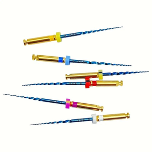 Limes rotatives NITI coniques bleues alimentées par des machines Utilisation de moteur endodontique dentaire Limes radiculaires <span class=keywords><strong>Endo</strong></span> dentaires Instruments de canal radiculaire - Product Image 1
