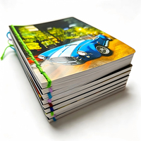 Cuaderno Cosido con Hilo Personalizado 200x148mm, Cuaderno de Ejercicios Rayado, Impresión a Color, Tapa Blanda, Cuaderno de Escritura para Estudiantes Escolares, Venta al por Mayor OEM