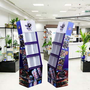 Kunden spezifisch gestaltete moderne polnische MDF-Displayst änder Tragbare faltbare Einzelhandel geschäfte Verwendung für die Anzeige von Tiernahrung und Spielzeug - Product Image 1