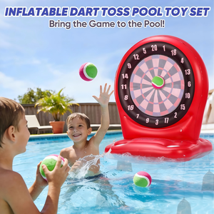 <b>Inflatable</b> Magnetic Dart Board Toss <b>Game</b> Set for Pool & Backyard Family Fun - Product Image 2
