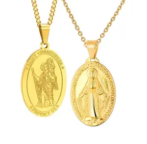 Gold caridad del cobre fiesta nickel 3d zink legierung metall st benedict katholische wundersame medaille mit anhänger