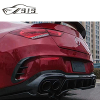 Diffuseur arrière en fibre de carbone W118 CLA35 CLA45 W118 2021-2023 ans Lèvres arrière Pare-chocs Spoiler Queue Pièces détachées automobiles