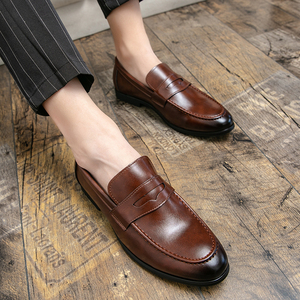 Guapo Slip On Cómodo Tamaño 38-48/6.5-14 Punta estrecha <span class=keywords><strong>Zapatos</strong></span> de <span class=keywords><strong>vestir</strong></span> casuales Hombres clásicos Penny Mocasines <span class=keywords><strong>Zapatos</strong></span> - Product Image 3