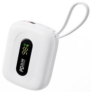 2025 mercati <span class=keywords><strong>Online</strong></span> cinesi di tendenza Mini Power Bank 10000mAh batteria agli ioni di litio PD 20W Power Bank ricarica rapida cavo integrato - Product Image 1