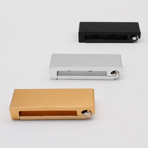 Colgadores de ropa de pared de aleación de zinc, diseño simple y creativo, riel desmontable con deslizador único para herrajes de armario - Product Image 3
