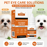 Gouttes oculaires pour animaux de compagnie 10 ml pour chiens et chats, formule naturelle, éliminent les taches de larmes, apaisent les yeux irrités, en stock, vente en gros