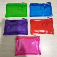 Kantong Uang 8.5x4 Inci dengan Ritsleting, Kantong PVC Transparan untuk Menyimpan Uang Tunai, Amplop Bank, Dompet Cek untuk Koin, Kosmetik, Tagihan, Hadiah