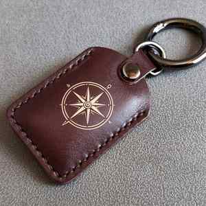Llavero de Cuero PU con Anillo Metálico, Logotipo Personalizado, Recuerdo Promocional, Regalo Corporativo para Maestros y Amigos - Product Image 4