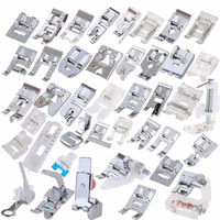 Hot New 52PCS Machine À Coudre Presseur Pieds Kit Multi-Style Domestique Ménage 2mm Métal Forme Carrée pour Janome Brother Singer