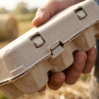 Boîte à œufs à texture fine, 12 compartiments, pour œufs artisanaux de qualité supérieure, promotion de la marque, plateau personnalisé