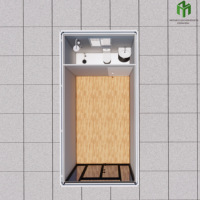 Maison mobile modulaire de luxe en conteneur de 20 pieds et 40 pieds, mini-maison préfabriquée, maison préfabriquée en conteneur