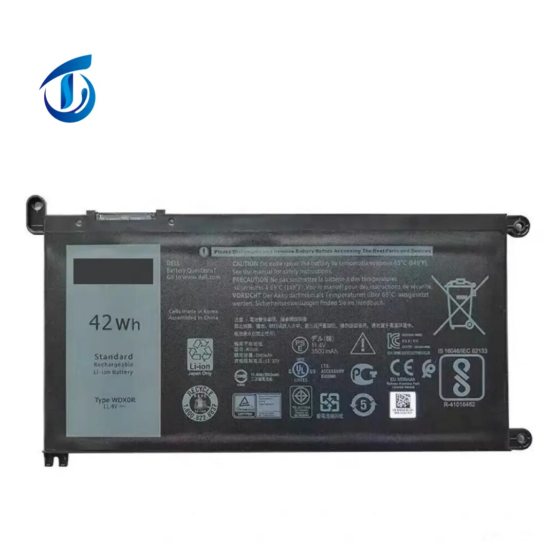 DELL Inspiron 15 için yepyeni pil 5567 5568 13 5368 7368 42Wh DP/N WDXOR