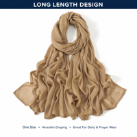 Écharpe longue en modal en gros pour femmes musulmanes, hijab 180x80cm, couleur unie, ourlet large, en stock, sur mesure, OEM ODM 1125
