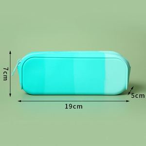 Étuis à crayons durables en silicone pour la vente en gros, boîte cadeau scolaire aux couleurs bonbon 19x7x5cm pour le bureau et la maison - Product Image 6