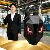 APP Control Clignotant Yeux Led Affichage Sac à dos Numérique Led Publicité Sac à dos Smart Led Moto